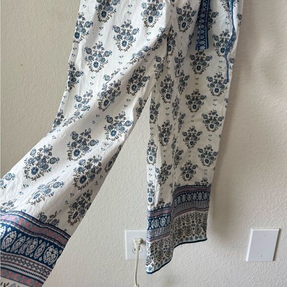 Gal Meets Glam Collection Eden Jumpsuit Women’s Blue Combo Sleeveless Sz 2 Boho - Picture 5 of 7
